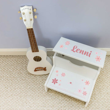 Personalized Child's Storage Step Stool 2.0 - MyBambino.com