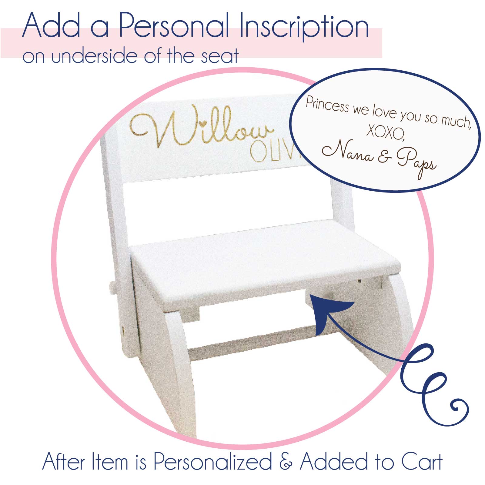 Add an Engraved Inscription - MyBambino.com