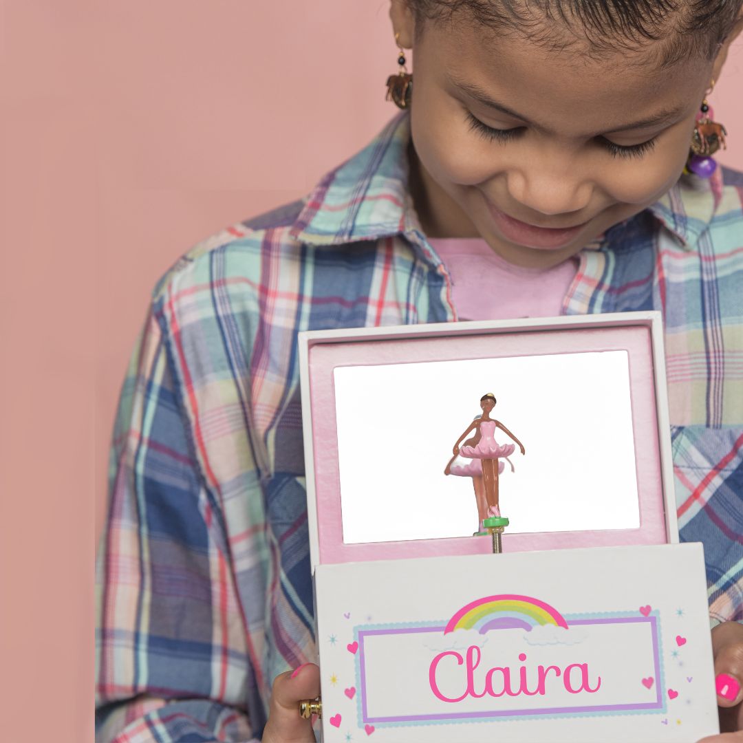 Personalized Deluxe Musical Ballerina Jewelry Box 2.0 - MyBambino.com