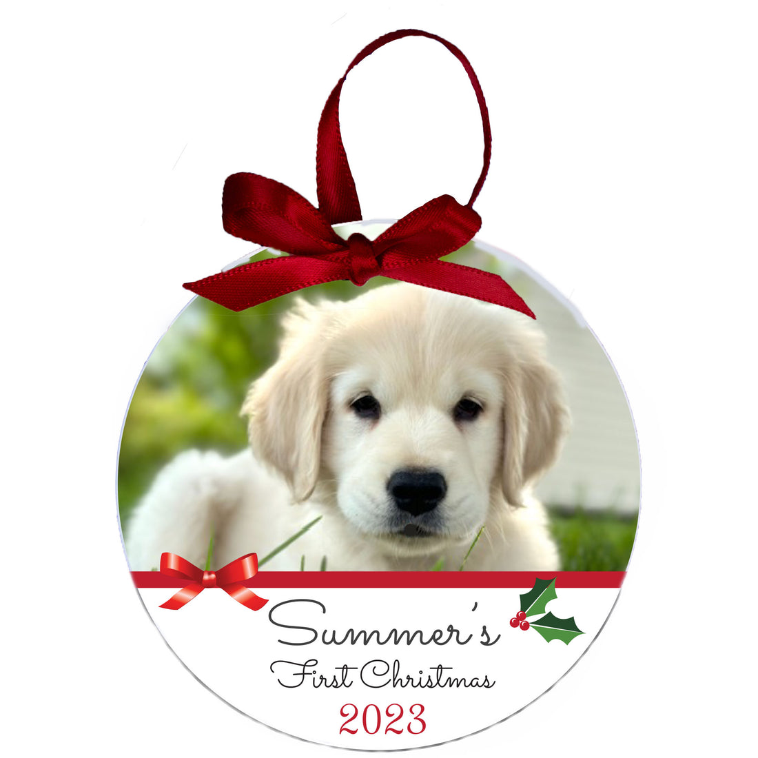 Custom Half Photo Ornament - MyBambino.com