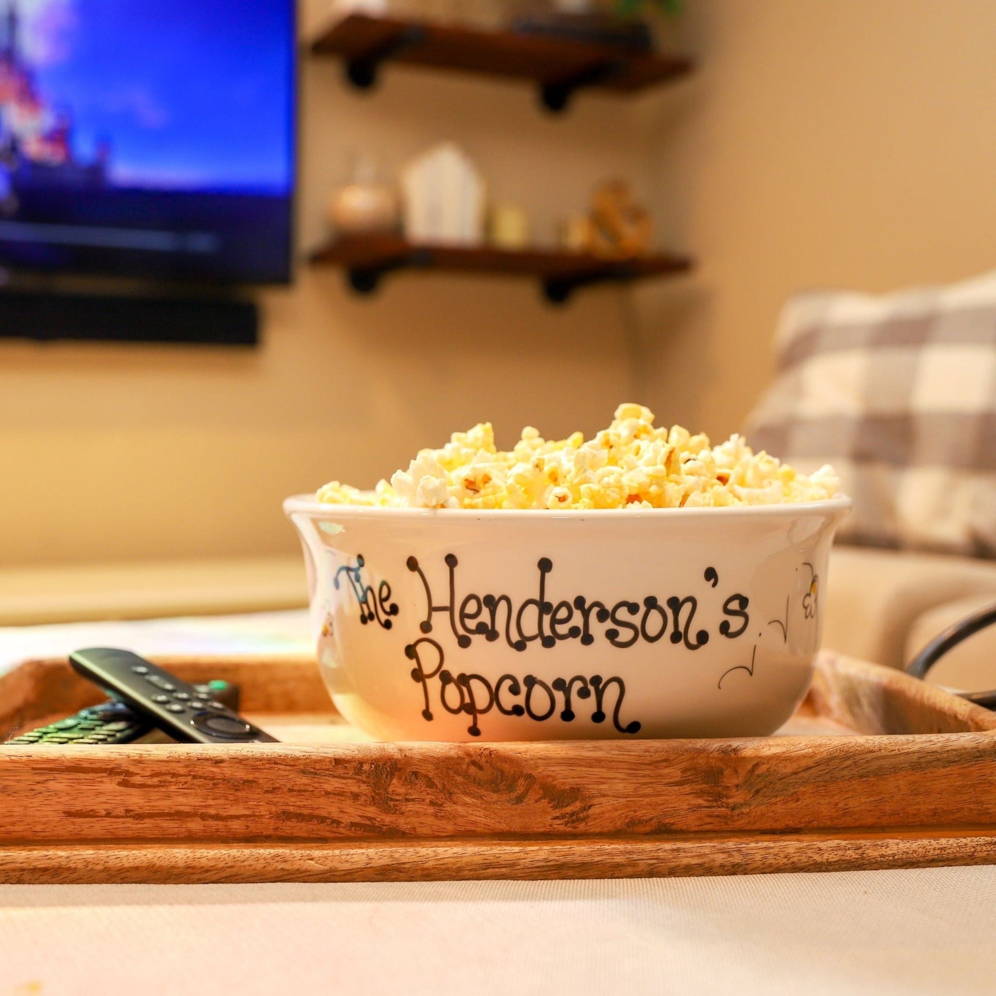 Personalized Ceramic Popcorn Bowl - MyBambino.com