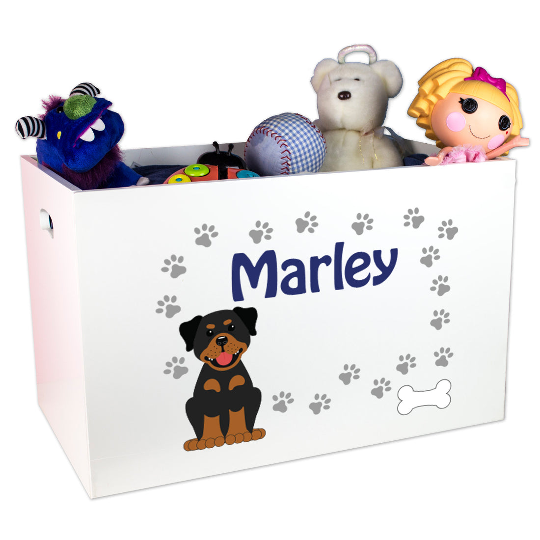 Open Top Toy Box - Dog Breed