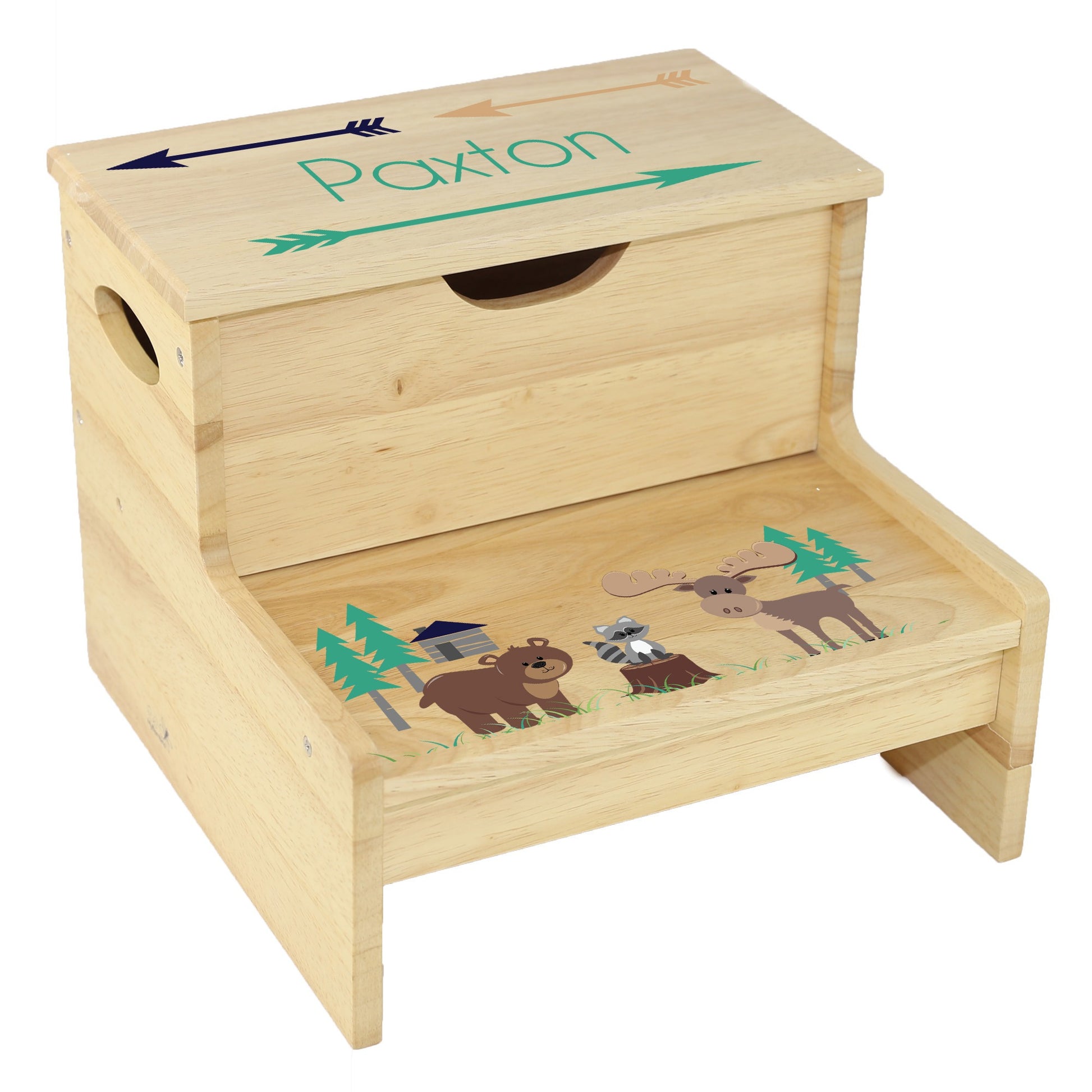 Wood Storage Stool - North Woodland - MyBambino.com