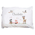 Personalized Gray Woodland Pillowcase - MyBambino.com