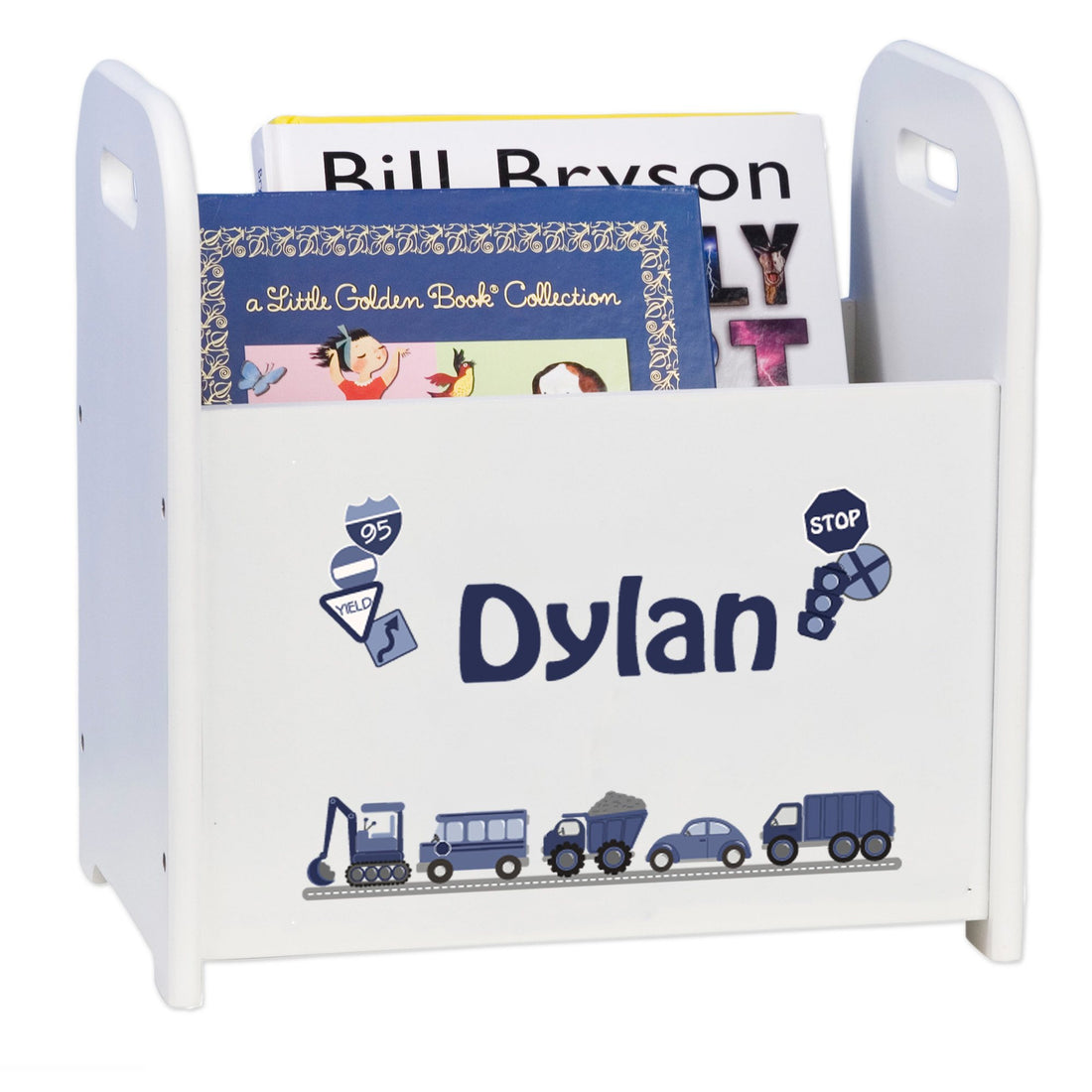 Personalized Transportation Book Caddy - MyBambino.com