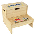 Barnyard Natural Storage Step Stool - MyBambino.com