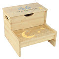 Celestial Moon Natural Storage Step Stool - MyBambino.com