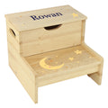 Celestial Moon Natural Storage Step Stool - MyBambino.com