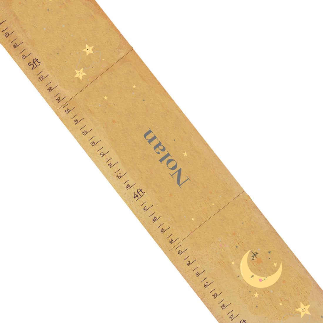 Personalized Celestial Moon Natural Growth Chart - MyBambino.com