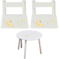 Personalized Celestial Moon White Bookends - MyBambino.com
