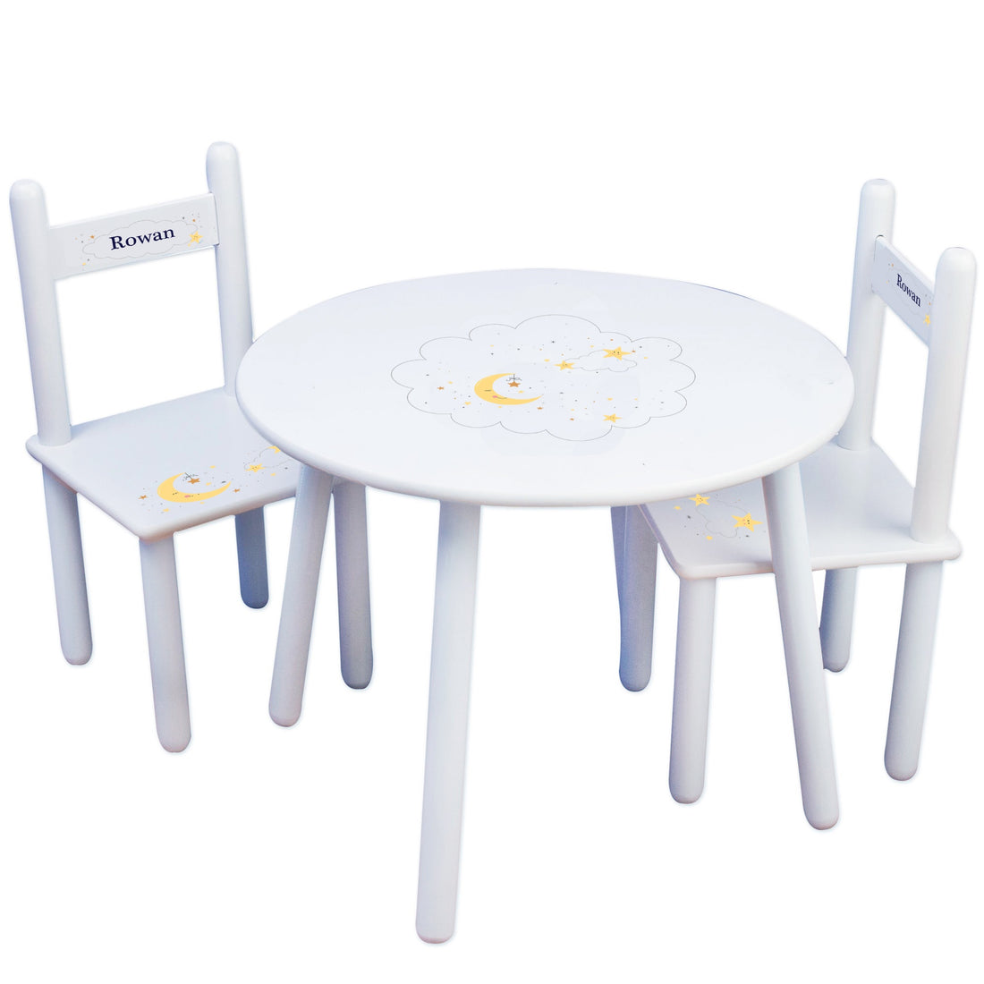 Personalized Celestial Moon Table and Chair Set - MyBambino.com