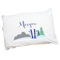 Personalized Mountain Ski Pillowcase - MyBambino.com