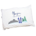 Personalized Mountain Ski Pillowcase - MyBambino.com