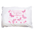 Personalized Pink Butterflies Pillowcase - MyBambino.com