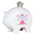 Personalized Piggy Bank - Princess Castle - MyBambino.com
