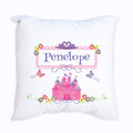 Personalized Princess Castle Throw Pillowcase - MyBambino.com