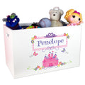 Open Top Toy Box - Princess Castle - MyBambino.com