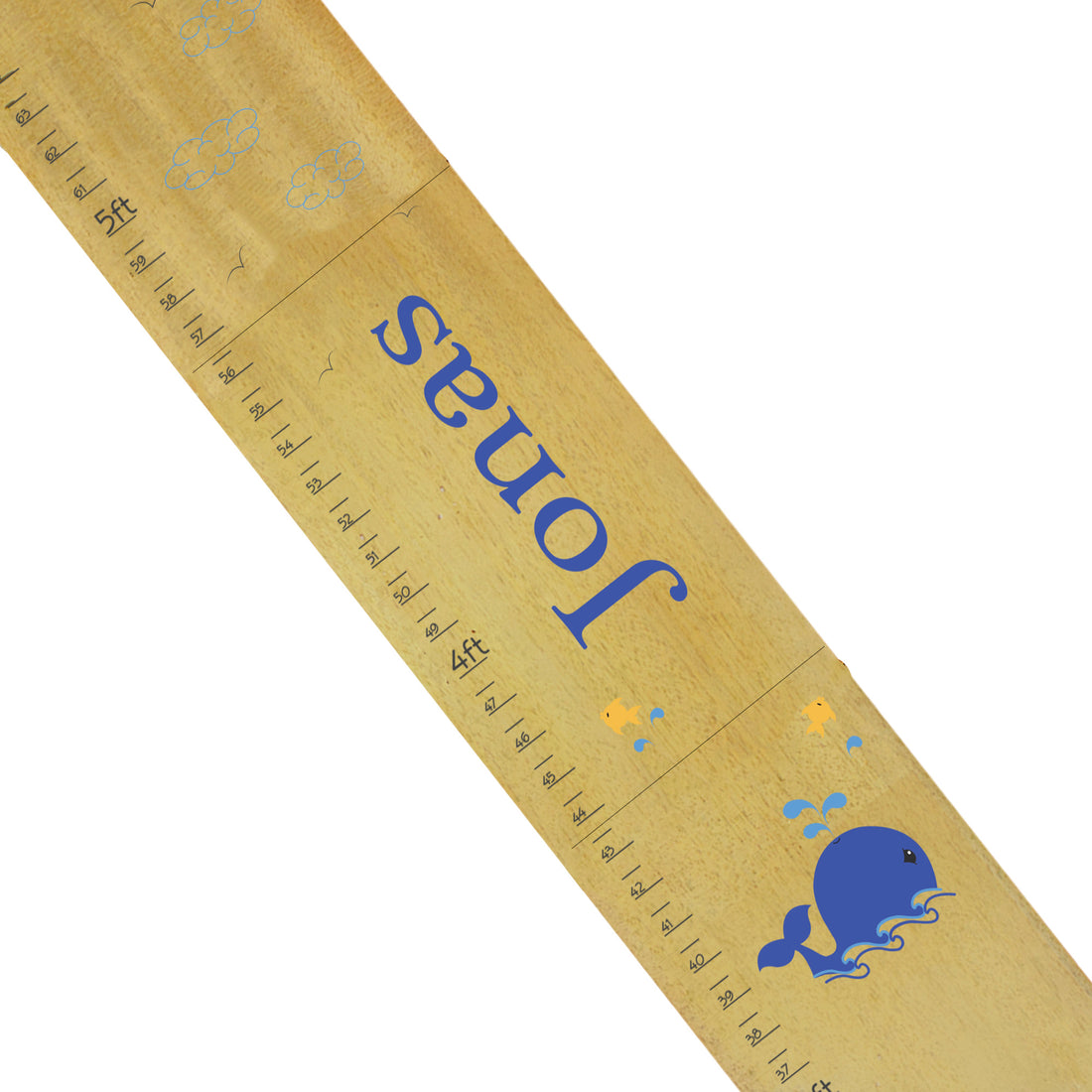 Natural Whale Blue Growth Chart - MyBambino.com