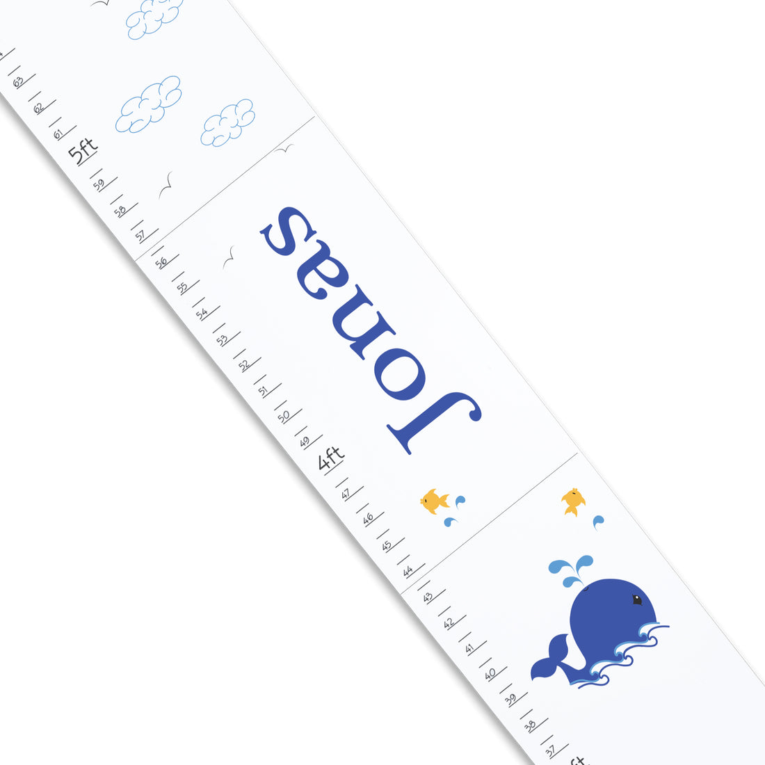 Blue Whale White Growth Chart - MyBambino.com