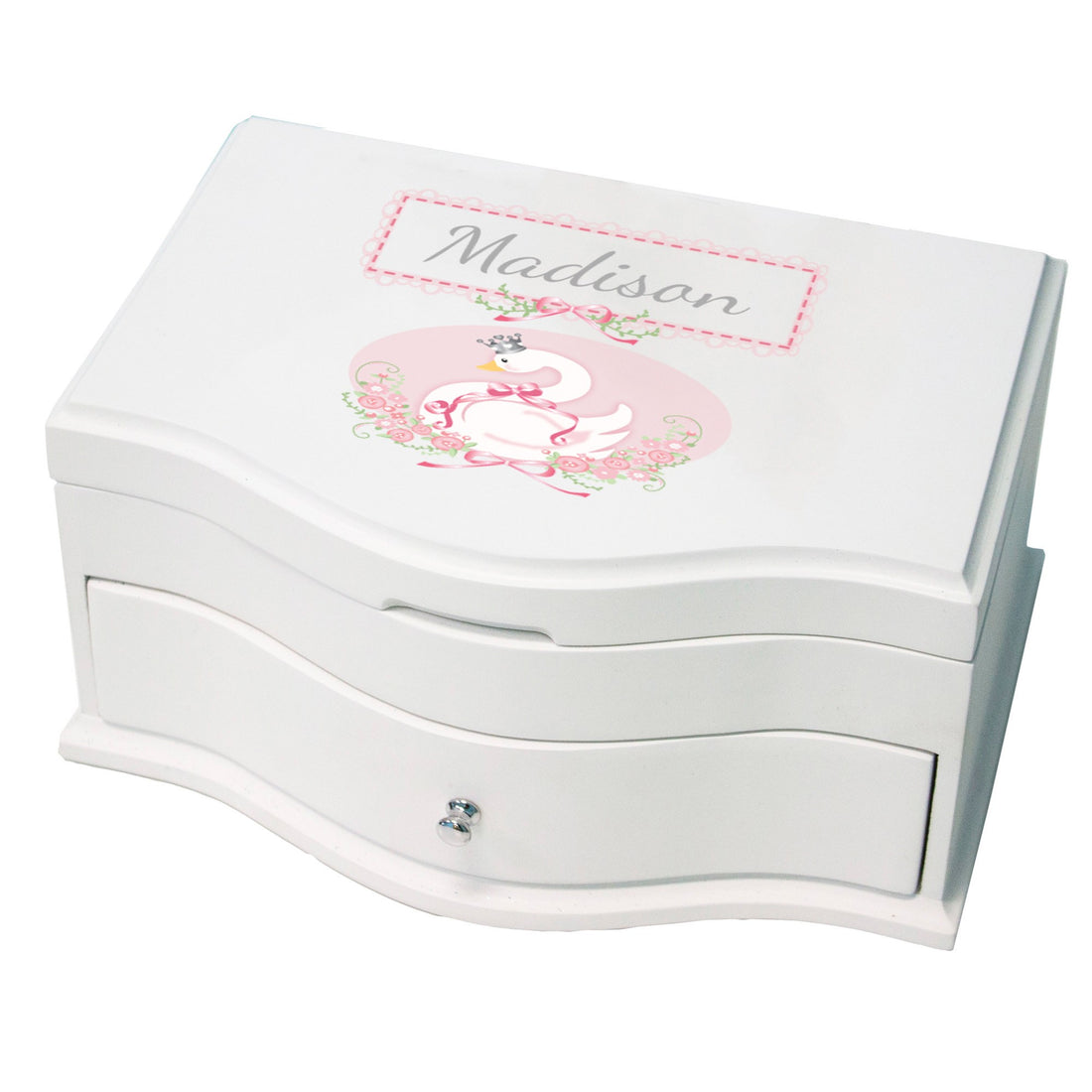 Girl's Princess Jewelry Box - Princess Swan - MyBambino.com
