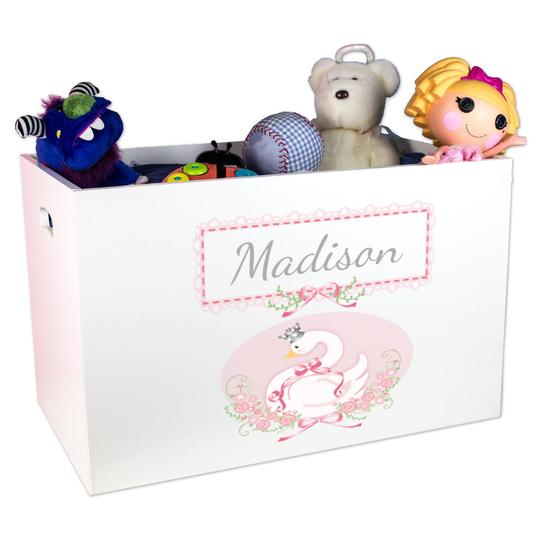 Open Top Toy Box - Swan - MyBambino.com
