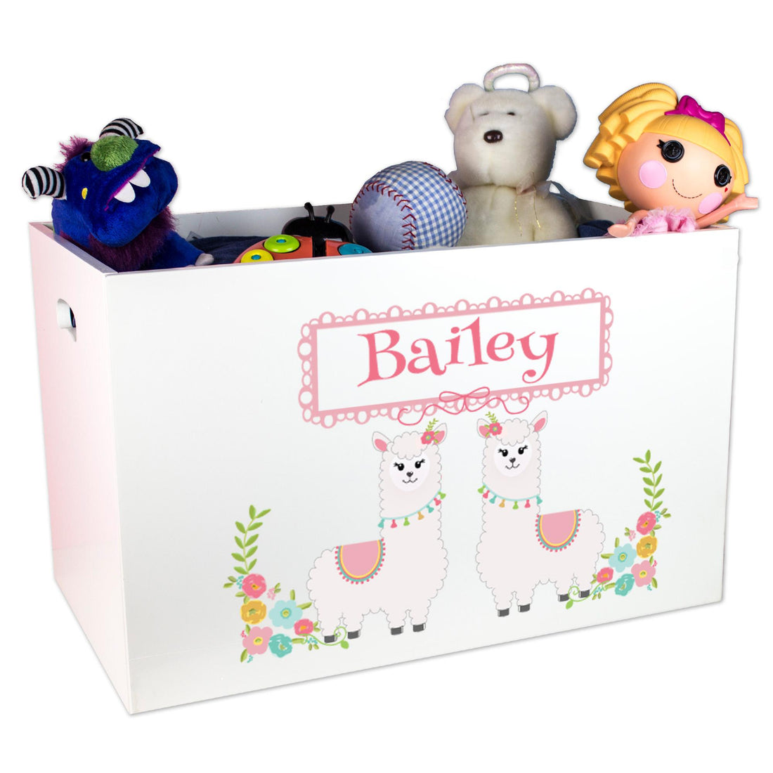 Open Top Toy Box - Alpaca Llama - MyBambino.com