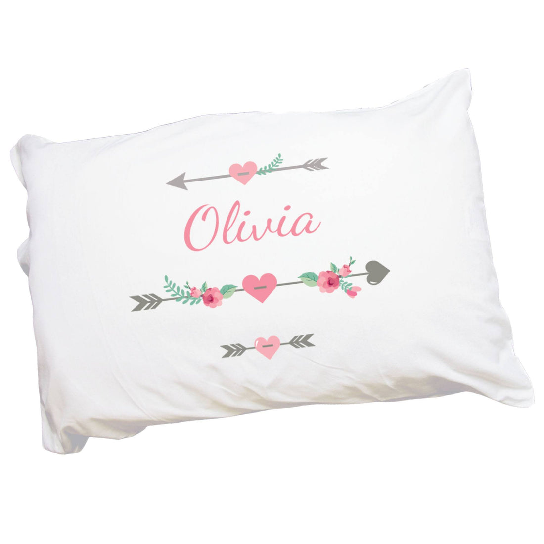 Personalized Girl's Tribal Arrow Pillowcase - MyBambino.com