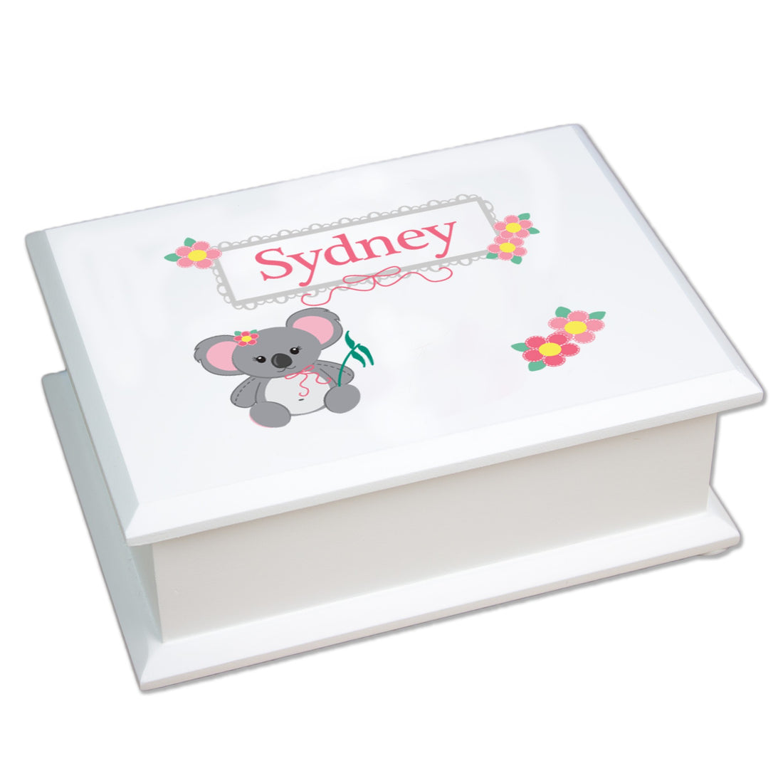 Personalized Lift Top Jewelry Box - Koala - MyBambino.com