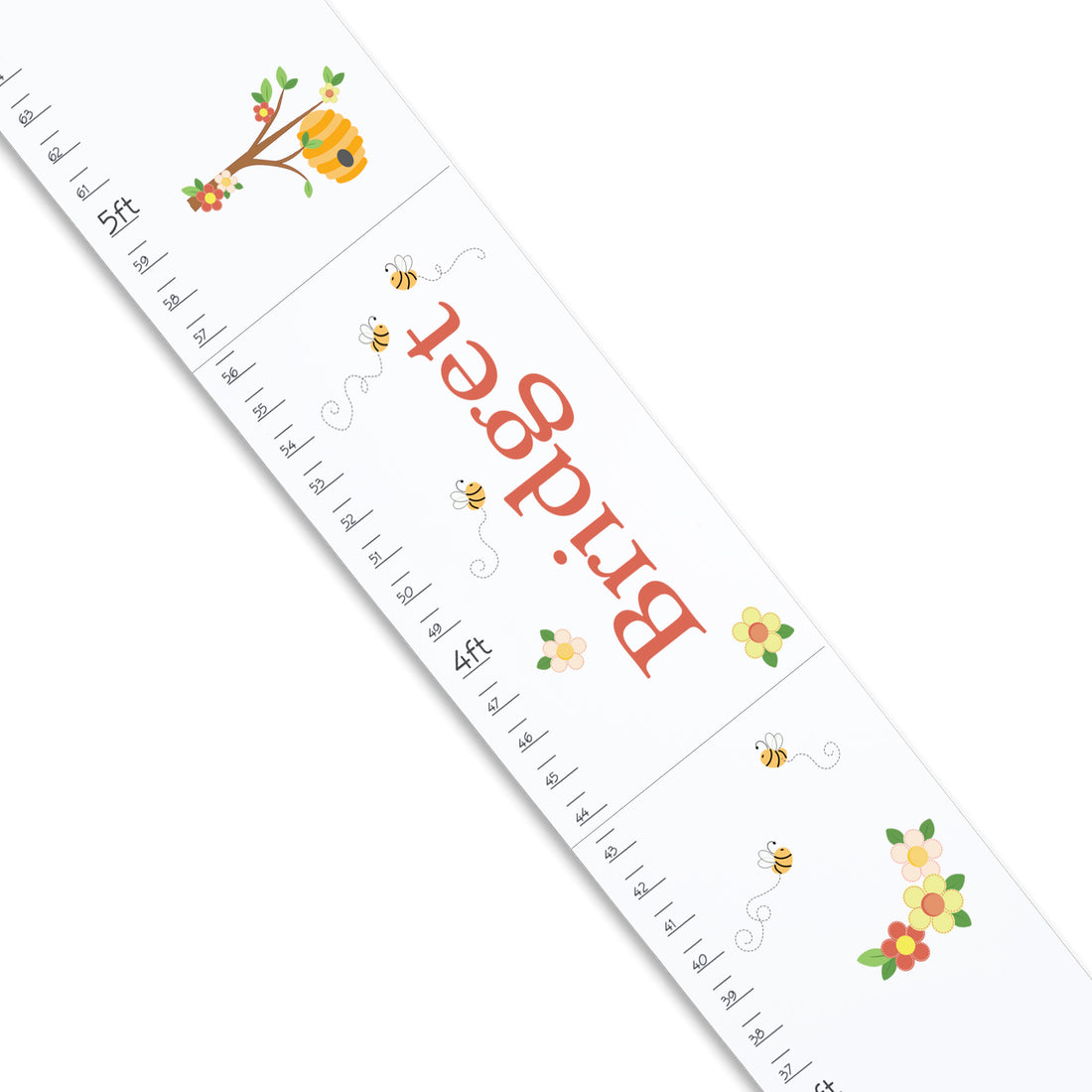 White Honey Bee Growth Chart - MyBambino.com