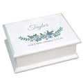 Personalized Lift Top Jewelry Box - Blue Spring Floral - MyBambino.com