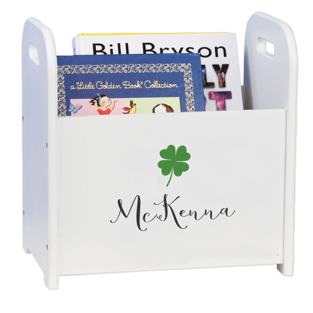 Personalized Book Caddy - Lucky Clover - MyBambino.com