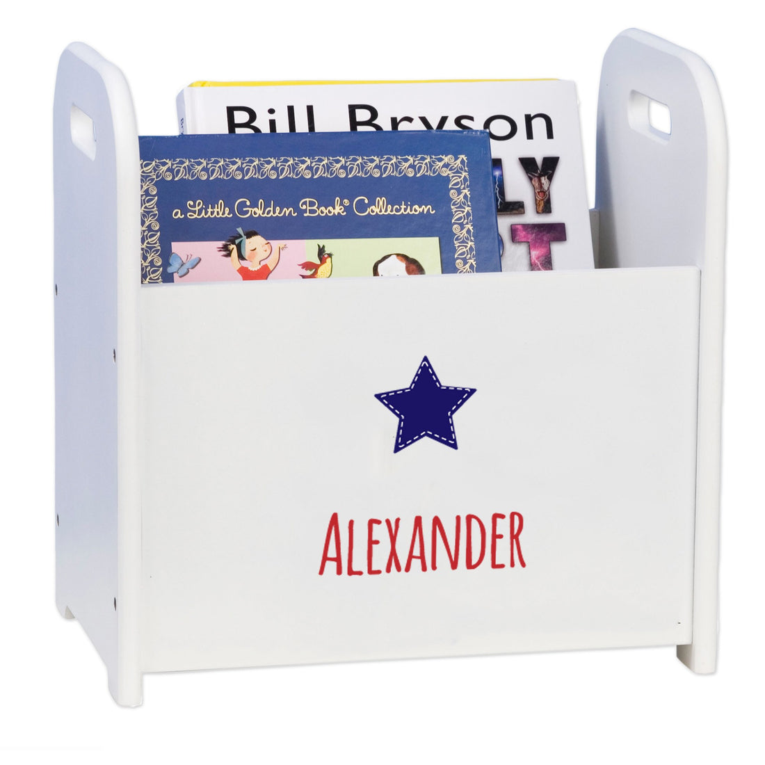 Personalized Book Caddy - Blue Star - MyBambino.com