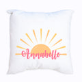Personalized Throw Pillow - Retro Sunburst - MyBambino.com