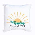 Personalized Throw Pillow - Retro Sunburst - MyBambino.com