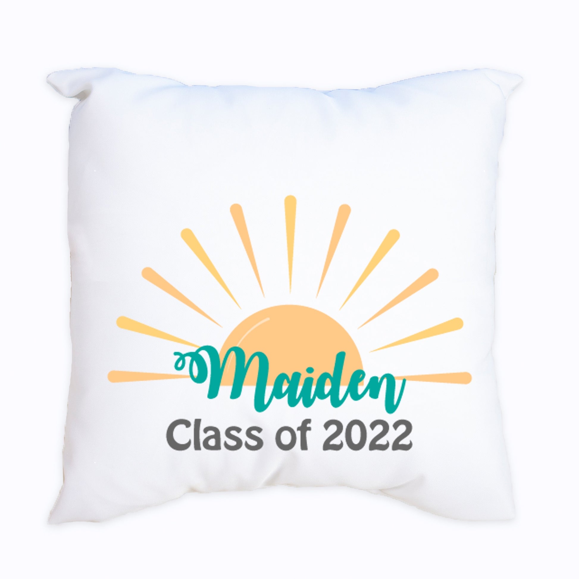 Personalized Throw Pillow - Retro Sunburst - MyBambino.com
