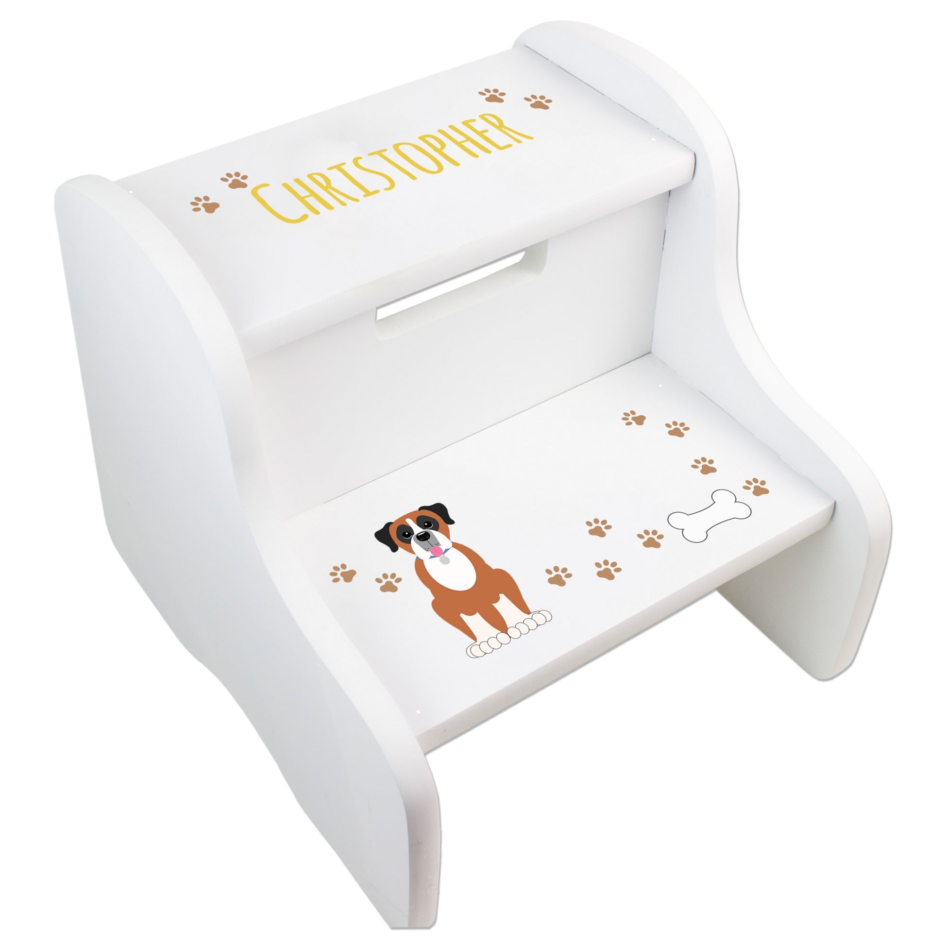 Personalized Two Step Stool – Custom Dog or Cat Breed Design - MyBambino.com