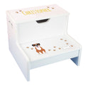 Storage Step Stool - Custom Pet Breed Design - MyBambino.com