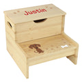 Natural Storage Step Stool - Dog Breed - MyBambino.com