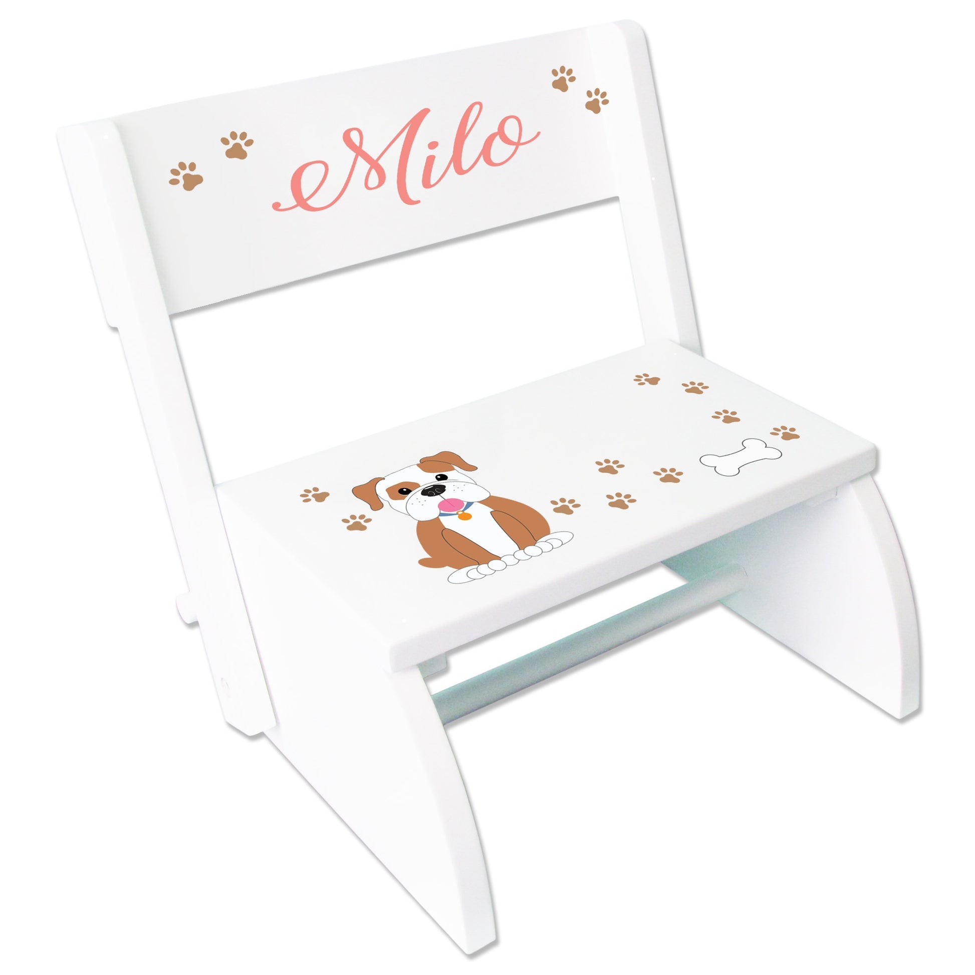 Child's Flip Stool - Custom Pet Breed Design - MyBambino.com