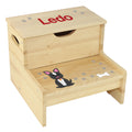 Natural Storage Step Stool - Dog Breed - MyBambino.com