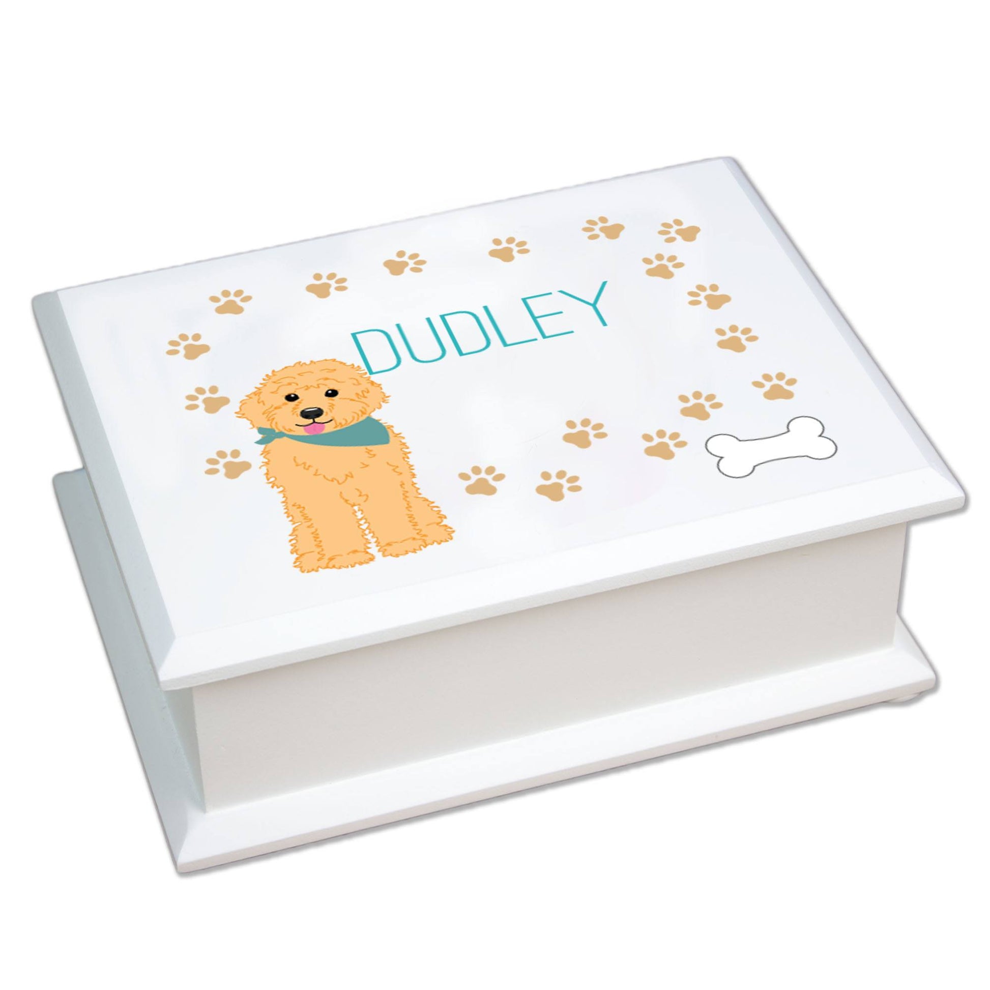 Personalized Lift Top Jewelry Box - Pet Breeds - MyBambino.com