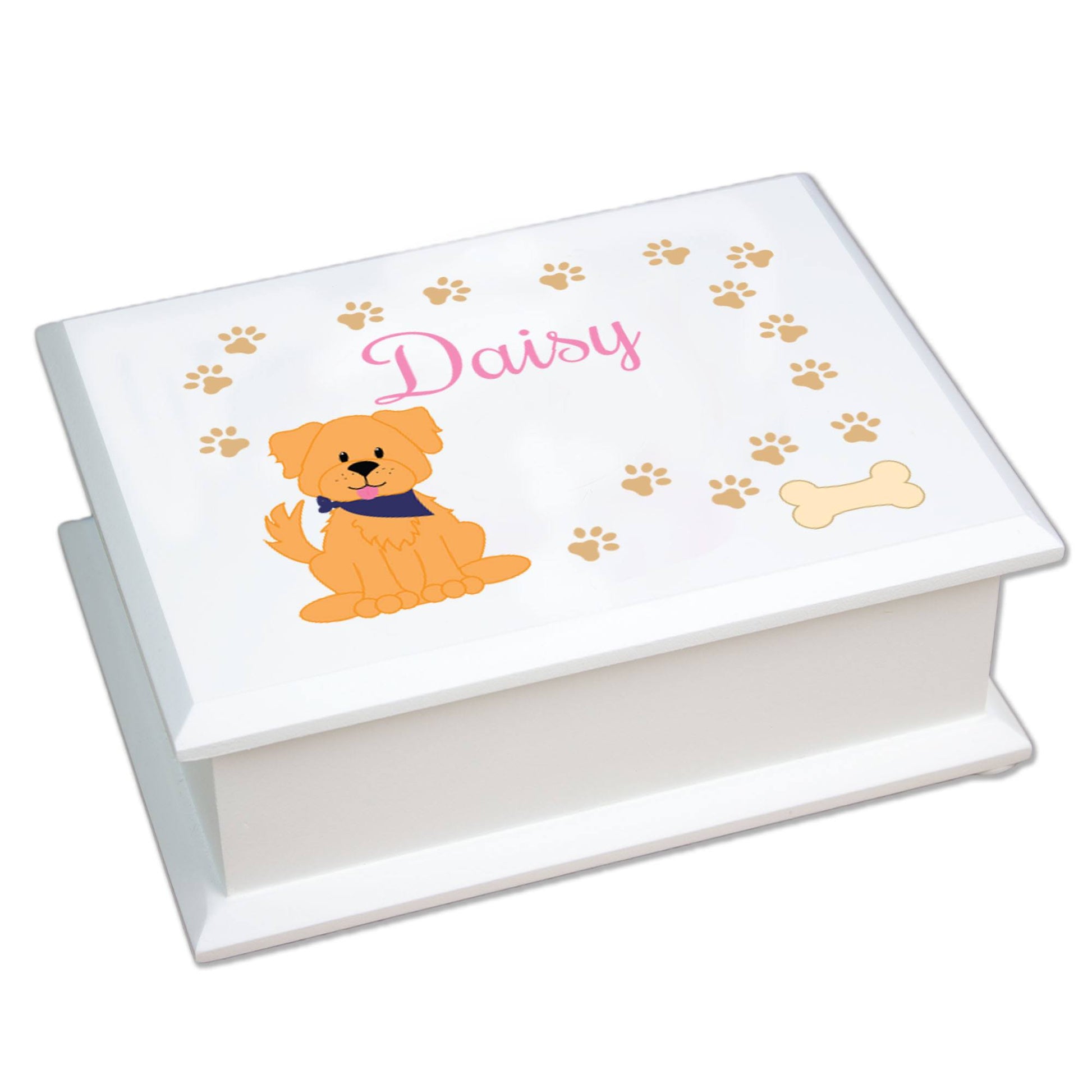 Personalized Lift Top Jewelry Box - Pet Breeds - MyBambino.com