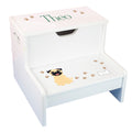 Storage Step Stool - Custom Pet Breed Design - MyBambino.com