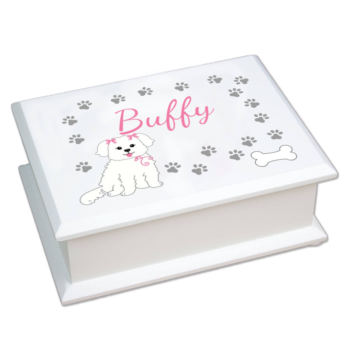Personalized Lift Top Jewelry Box - Pet Breeds - MyBambino.com