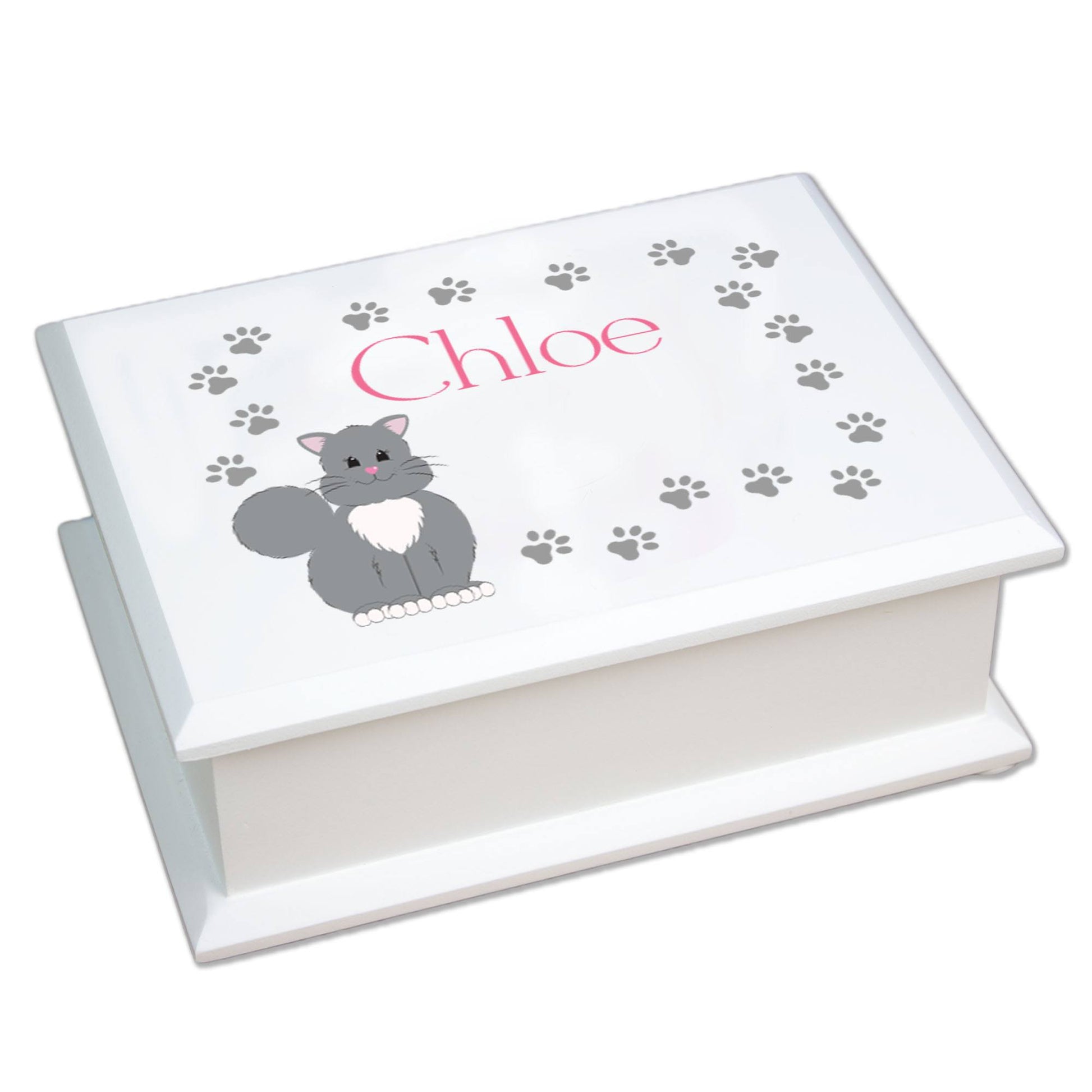 Personalized Lift Top Jewelry Box - Pet Breeds - MyBambino.com