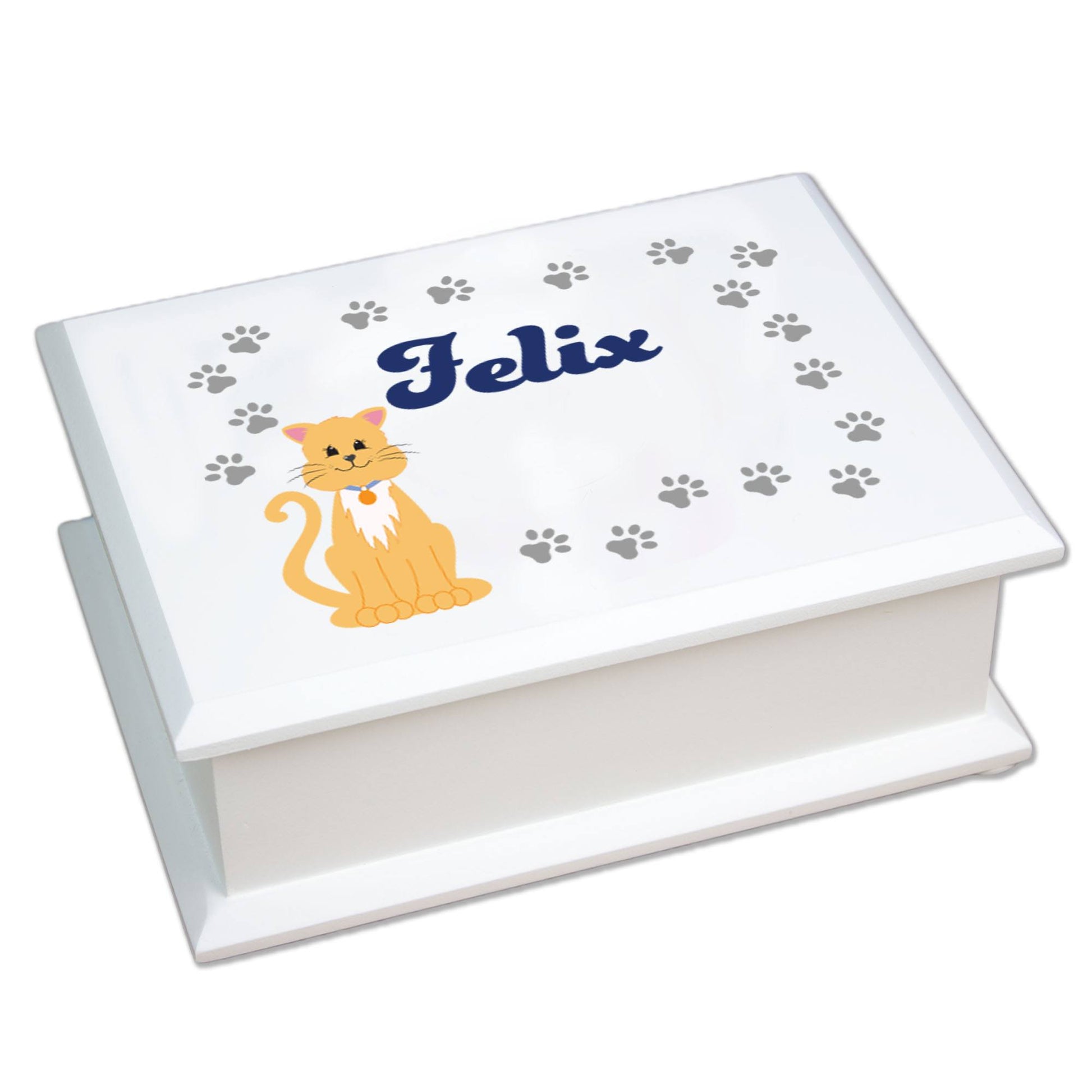 Personalized Lift Top Jewelry Box - Pet Breeds - MyBambino.com