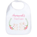 Personalized Floral Bunny Bib - MyBambino.com