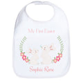 Personalized Floral Bunny Bib - MyBambino.com