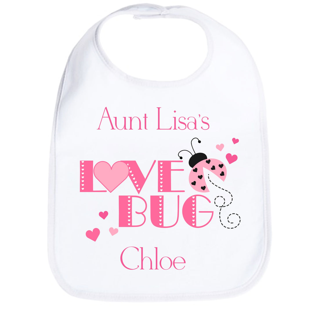 Personalized Love Bug Bib - MyBambino.com