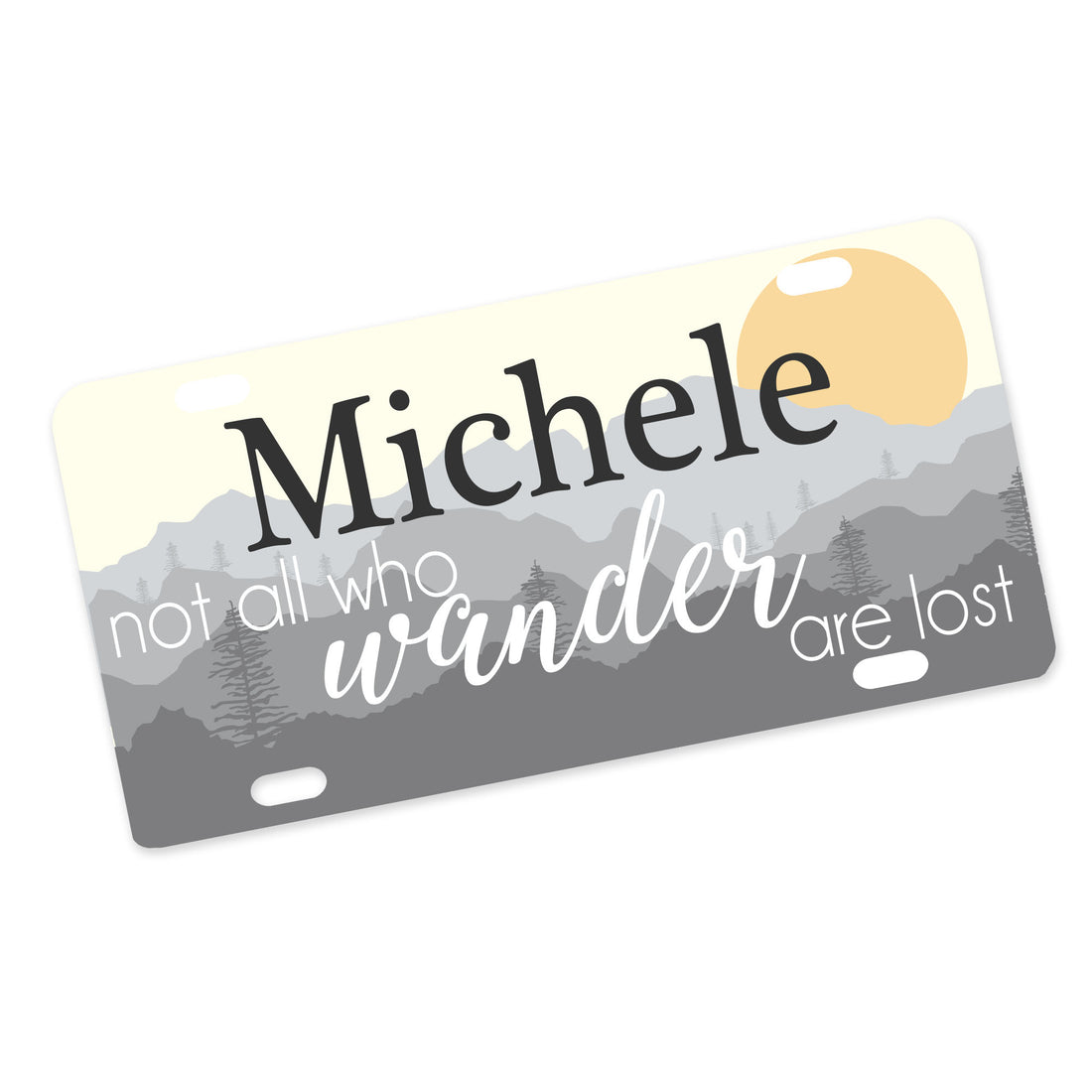 Not All Who Wander Are Lost Bike Plate - MyBambino.com